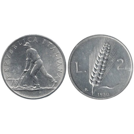 Monnaie monde - ITALIE - KM88 - 2 lire 1950 R