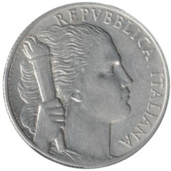 Monnaie monde - ITALIE - KM89 - 5 lire 1949 R