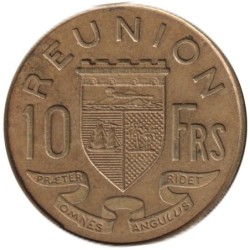 Monnaie monde - LA REUNION - KM10a -10 francs 1971