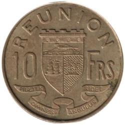 Monnaie monde - LA REUNION - KM10a -10 francs 1972