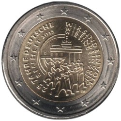 Monnaie euro - ALLEMAGNE - 2 euros commémorative - Réunification allemande - 2015 J