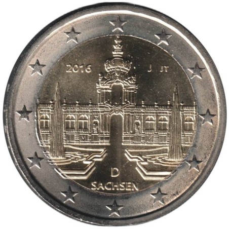 Monnaie euro - ALLEMAGNE - 2 euros commémorative - Saxe - 2016 J