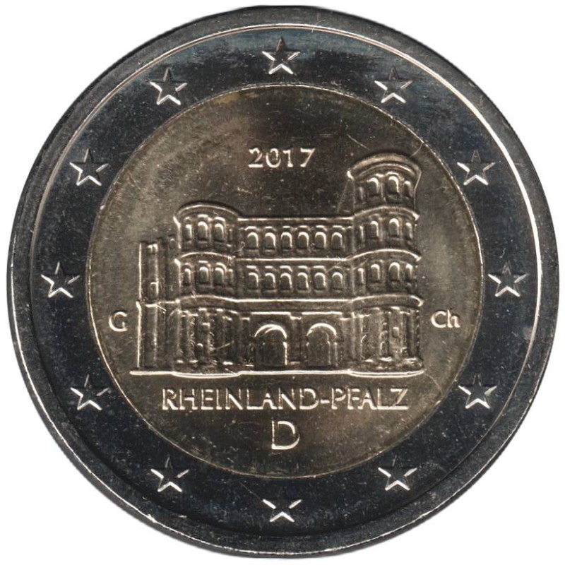 Monnaie euro - ALLEMAGNE - 2 euros commémorative - Rhénanie-Palatinat - 2017 G