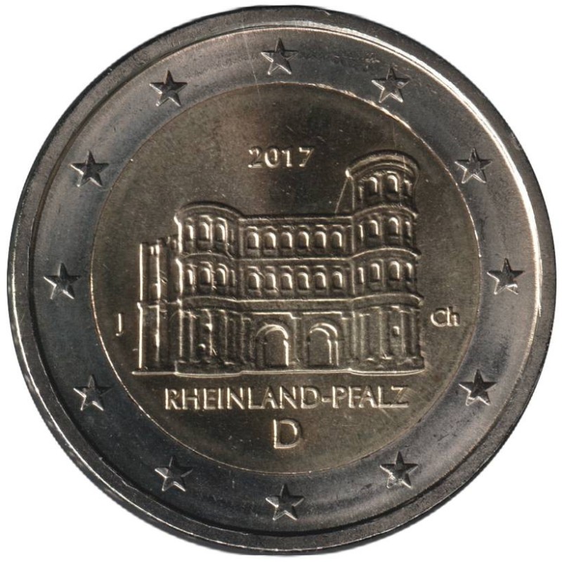 Monnaie euro - ALLEMAGNE - 2 euros commémorative - Rhénanie-Palatinat - 2017 J