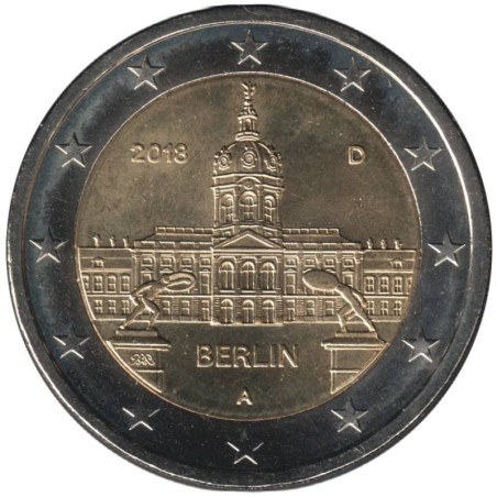 Monnaie euro - ALLEMAGNE - 2 euros commémorative - Berlin - Château Charlottenburg - 2018 A