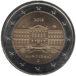 Monnaie euro - ALLEMAGNE - 2 euros commémorative - Conseil Fédéral - Bundesrat - 2019 A