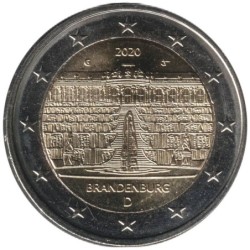 Monnaie euro - ALLEMAGNE - 2 euros commémorative - Brandebourg - Palais Sanssouci - 2020 G