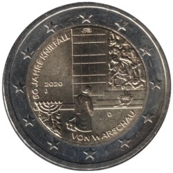 Monnaie euro - ALLEMAGNE - 2 euros commémorative - Kniefall von Warschau - 2020 J