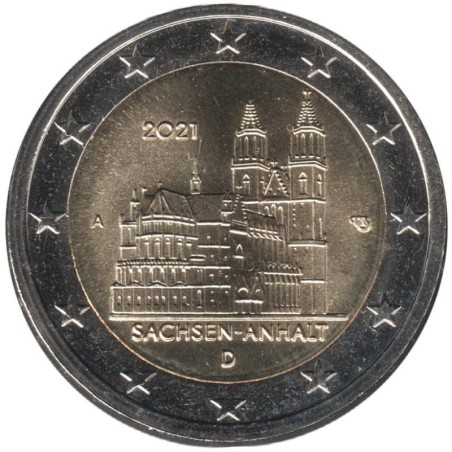 Monnaie euro - ALLEMAGNE - 2 euros commémorative - Saxe-Anhalt - 2021 A