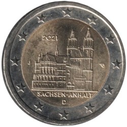 Monnaie euro - ALLEMAGNE - 2 euros commémorative - Saxe-Anhalt - 2021 J