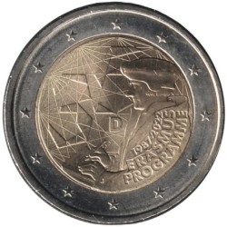 Monnaie euro - ALLEMAGNE - 2 euros commémorative - 35 ans du programme Erasmus - 2022 J
