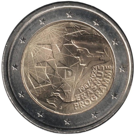 Monnaie euro - ALLEMAGNE - 2 euros commémorative - 35 ans du programme Erasmus - 2022 J