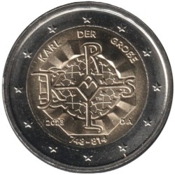 Monnaie euro - ALLEMAGNE - 2 euros commémorative - 125 ans de la naissance de Charlemagne - 2023 A