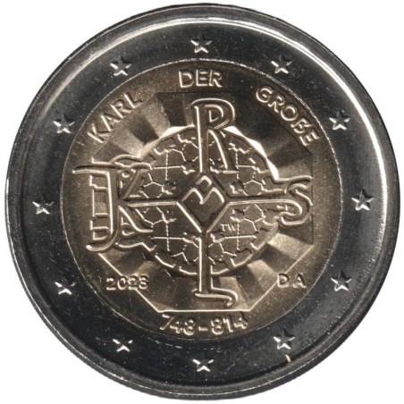 Monnaie euro - ALLEMAGNE - 2 euros commémorative - 125 ans de la naissance de Charlemagne - 2023 A