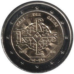 Monnaie euro - ALLEMAGNE - 2 euros commémorative - 125 ans de la naissance de Charlemagne - 2023 D
