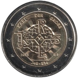 Monnaie euro - ALLEMAGNE - 2 euros commémorative - 125 ans de la naissance de Charlemagne - 2023 F