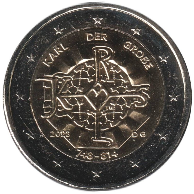 Monnaie euro - ALLEMAGNE - 2 euros commémorative - 125 ans de la naissance de Charlemagne - 2023 G