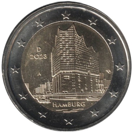 Monnaie euro - ALLEMAGNE - 2 euros commémorative - Hambourg - Philarmonie de l'Elbe - 2023 A
