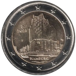 Monnaie euro - ALLEMAGNE - 2 euros commémorative - Hambourg - Philarmonie de l'Elbe - 2023 F