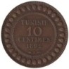 Monnaie monde - TUNISIE - KM222 - 10 centimes AH1309 - 1892 A