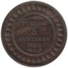 Monnaie monde - TUNISIE - KM235 - 5 centimes AH1326 - 1908 A