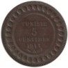 Monnaie monde - TUNISIE - KM235 - 5 centimes AH1336 - 1917 A