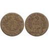 Monnaie monde - TUNISIE - KM248 - 2 francs AH1340 - 1921