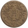 Monnaie monde - TUNISIE - KM248 - 2 francs AH1340 - 1921