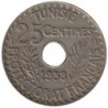 Monnaie monde - TUNISIE - KM260 - 25 centimes AH1357 - 1938
