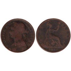 Monnaie monde - GRANDE-BRETAGNE - KM755 - 1 penny 1890
