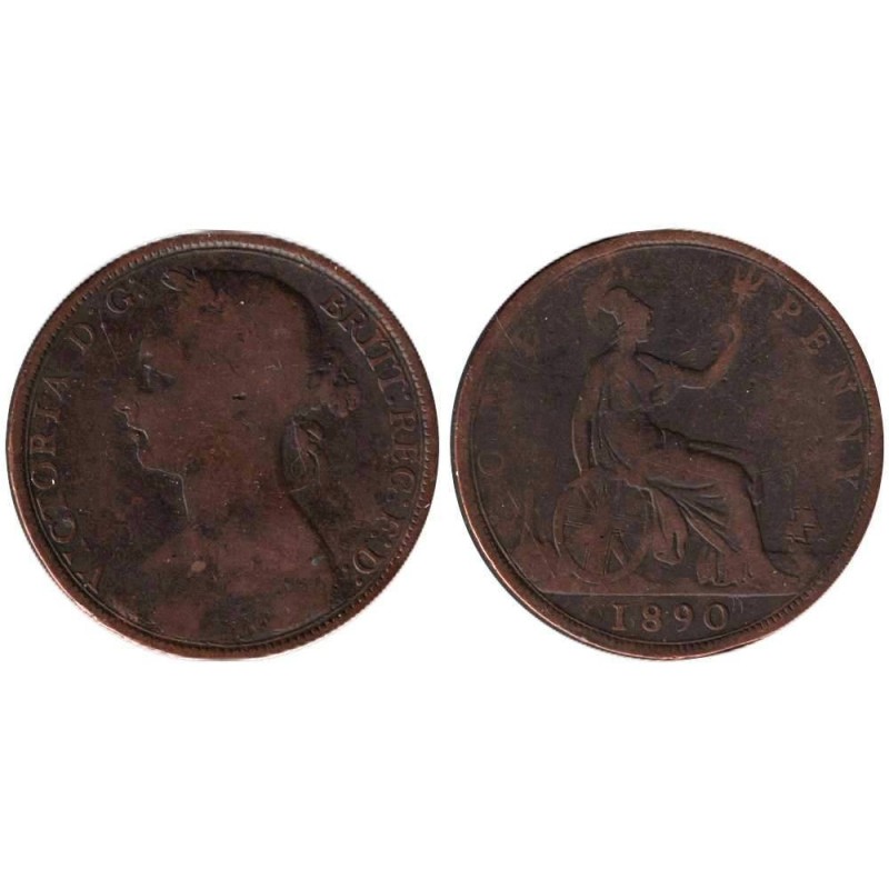 Monnaie monde - GRANDE-BRETAGNE - KM755 - 1 penny 1890