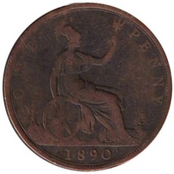 Monnaie monde - GRANDE-BRETAGNE - KM755 - 1 penny 1890