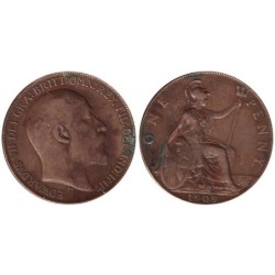 Monnaie monde - GRANDE-BRETAGNE - KM794.2 - 1 penny 1909