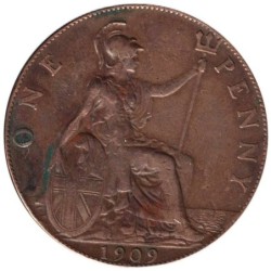 Monnaie monde - GRANDE-BRETAGNE - KM794.2 - 1 penny 1909