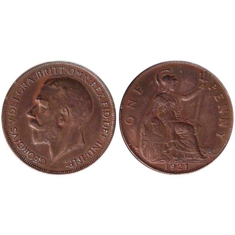 Monnaie monde - GRANDE-BRETAGNE - KM810 - 1 penny 1921