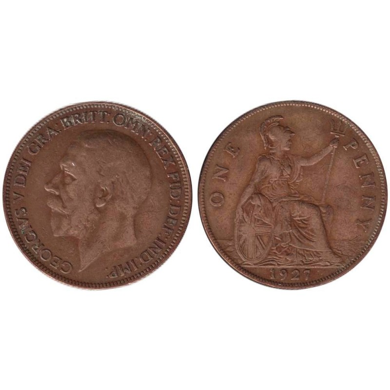 Monnaie monde - GRANDE-BRETAGNE - KM826 - 1 penny 1927