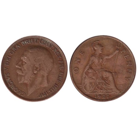 Monnaie monde - GRANDE-BRETAGNE - KM826 - 1 penny 1927