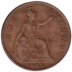 Monnaie monde - GRANDE-BRETAGNE - KM826 - 1 penny 1927