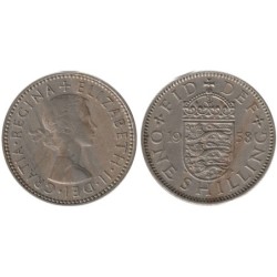 Monnaie monde - GRANDE-BRETAGNE - KM904 - 1 shilling 1958