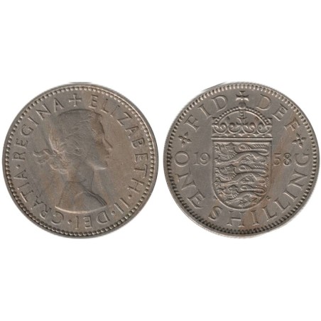 Monnaie monde - GRANDE-BRETAGNE - KM904 - 1 shilling 1958