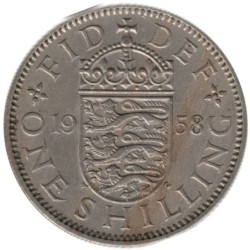 Monnaie monde - GRANDE-BRETAGNE - KM904 - 1 shilling 1958