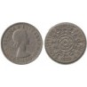 Monnaie monde - GRANDE-BRETAGNE - KM906 - 2 shillings / 1 florin 1959