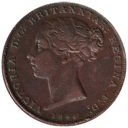 Monnaie monde - JERSEY - KM2 - 1/26 shilling 1844