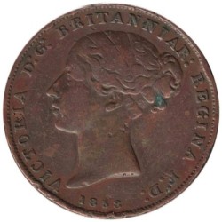 Monnaie monde - JERSEY - KM2 - 1/26 shilling 1858