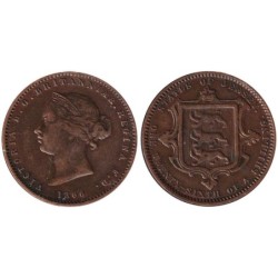 Monnaie monde - JERSEY - KM4 - 1/26 shilling 1866