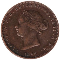 Monnaie monde - JERSEY - KM4 - 1/26 shilling 1866