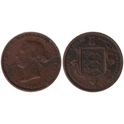 Monnaie monde - JERSEY - KM4 - 1/26 shilling 1870