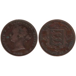 Monnaie monde - JERSEY - KM5 - 1/13 shilling 1870