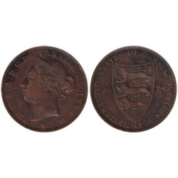 Monnaie monde - JERSEY - KM8 - 1/12 shilling 1894