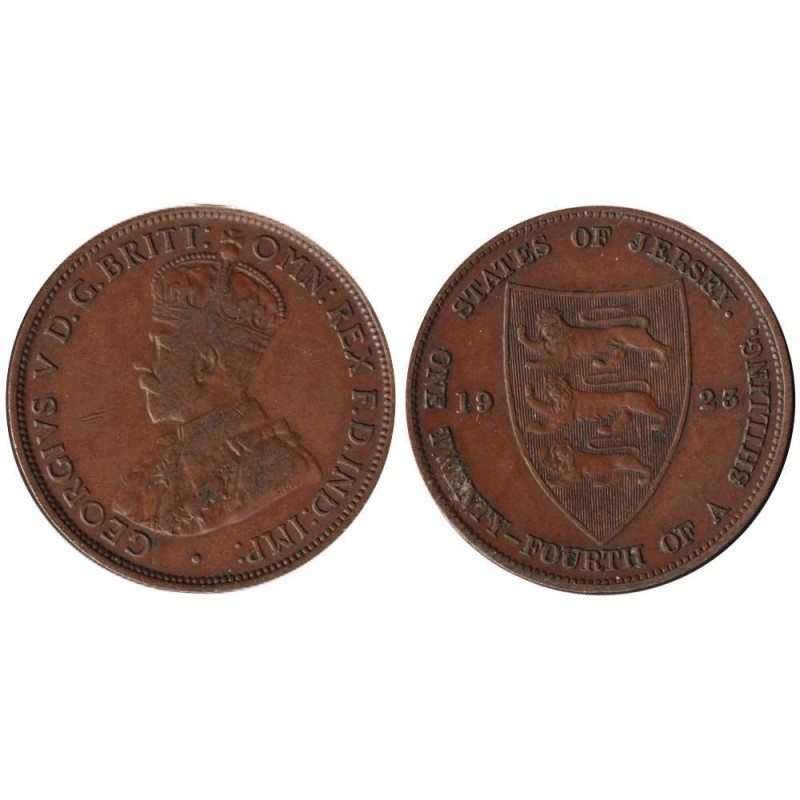 Monnaie monde - JERSEY - KM11 - 1/24 shilling 1923